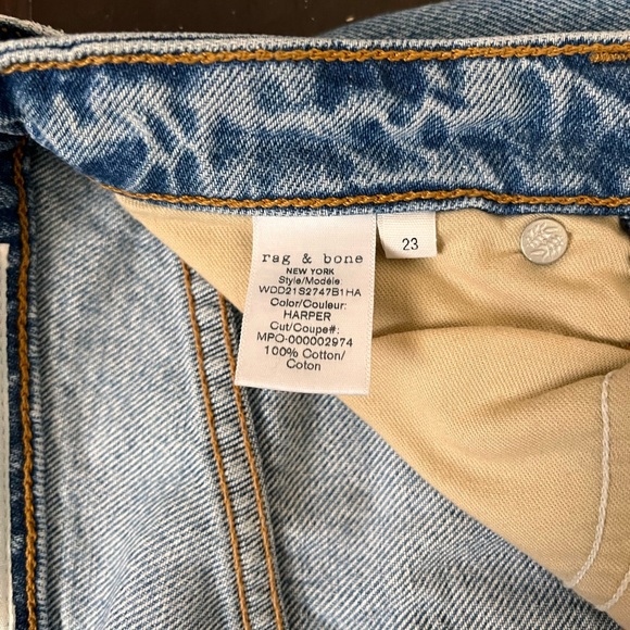 Rag & Bone Nina High Waist Ankle Cigarette Jean Size 23 - Picture 6 of 7